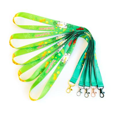 China Durable Double Lanyard Keychain Lanyards Logo Custom Printing Polyester Lanyard for sale