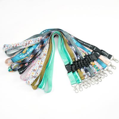 China Custom Logo Design Lanyard Fashion Polyester Office Working Lanyard 20 Mm Width for sale