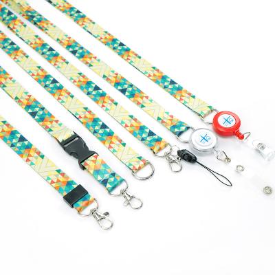 China Polyester Custom Loose Sublimation Neck Strap Anime Gift Key Chain Promotional Lanyard for sale