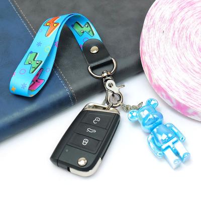 China Best Fashion Polyester Custom Cell Phone Docking Short Lanyards For Key Chain for sale