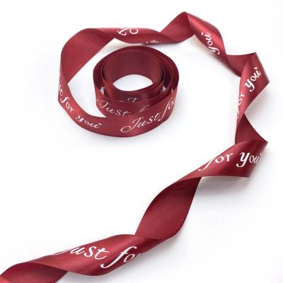 China DIY Hangers Custom Hot Selling Polyester Satin Ribbons Hangers Ribbons For Gift Bags for sale