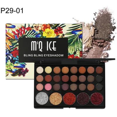 China Private Label 29 Colors Waterproof Eyeshadow With Pen Private Label Vegan Eyeshadow Palette Long Lasting Makeup Kit for sale