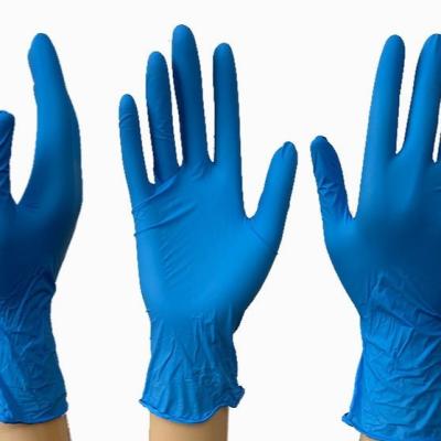 China OEM Brand Random Disposable Powder Free Household Examination Blue Nitrile Cleaning Glove for sale