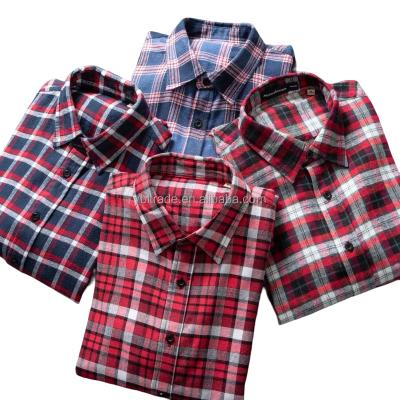 China 2023 Anti-pilling Fashion Plaid Long Sleeve Shirt Men's 100% Casual Shirt Men Cotton Long Sleeve Shirt for sale