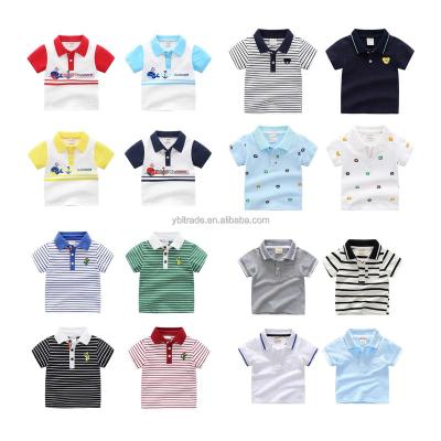 China 2023 Summer Baby Boy Anti-Shrink T-shirts Short Sleeve Lapel Polo Shirt Children's Clothing Children's T-shirt New for sale