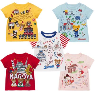 China Summer Boys T-shirt Cotton Baby Kids Clothing Boy Anti-Shrink T-shirt for sale