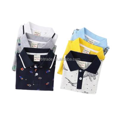 China 2023 cotton anti-shrink children's summer short sleeve polo shirts new design for sale