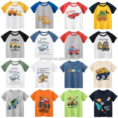 China New Style Kids Clothing Boys T-shirt Cotton Cloth Wholesale Anti-Shrink Sleeve Shorts 100% Casual T-shirt Boys and Girls for sale