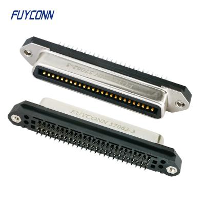 China Dot Matrix Printer 2.16mm Pitch DDK PCB Holder Press Terminal 50 Printer Connector, 64 Way 50pin 64pin Centronic Female Connector With Solderless Pin for sale