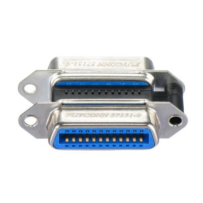 China Power 24pin IDC IEEE-488 Centronic Connector , IEEE 488 CN24 Female To CN24 Male Connector For GPIB Cable for sale