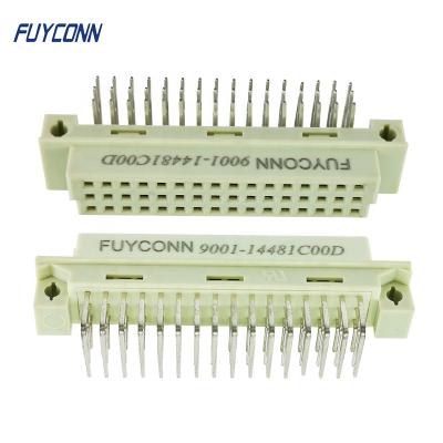 China PCB 90 Degree PCB Female 3 Rows 48Pin DIN 41612 Right Angle Connector, PCB 3*16 48 Pin R/A DIN41612 Eurocard Female Connector for sale