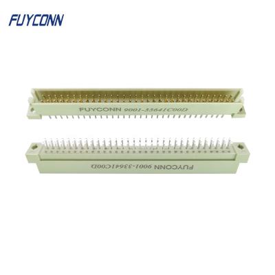 China PBT 2 Rows 64 Pin Vertical PCB DIN41612 Male Connector , PCB Straight Pin 2*32 64 Pin Eurocard 41612 Connector With 2.54mm Pitch for sale