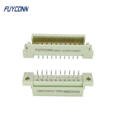 China PCB 5 Male 10 20 Pin Euro Connector, PCB 2 Row 2*10pin 20 Pin Male DIN41612 Straight Connector With Vertical Lead Euro PCB Connector for sale