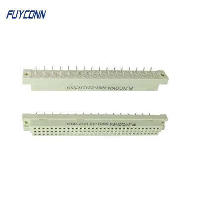 China Phosphor Bronze 3 Row 5.08mm Vertical PCBTerminals 2 Rows 32 Pin Eurocard 41612 Female Connector, 2*16pin 32pin DIN41612 Straight PCB Connector for sale