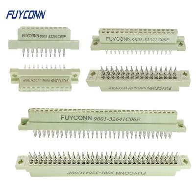 China PCB 2 Rows Solderless Eurocard Female Connector, Straight Press Pin DIN 41612 PCB Female Connector For PCB Board for sale