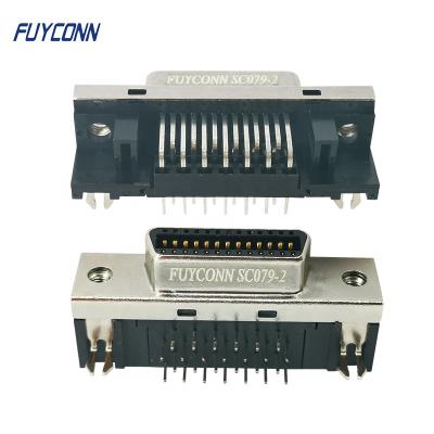 China Type 26 Pin PCB SCSI Right Angle Connector, 90 Degree PCB 26pin SCSI PCB 1.27mm Pitch NC Female R/A Connector for PCB Board for sale