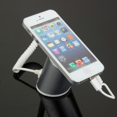 China COMER anti-theft cable locking sensor alarm Stand alone cell phone holder for sale