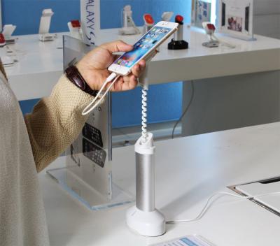 China COMER alarm stands for cellphone security counter display holders for shops for sale