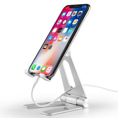 China COMER Mobile phone tablet support Smartphone holders Aluminum desk stand double adjustable for sale