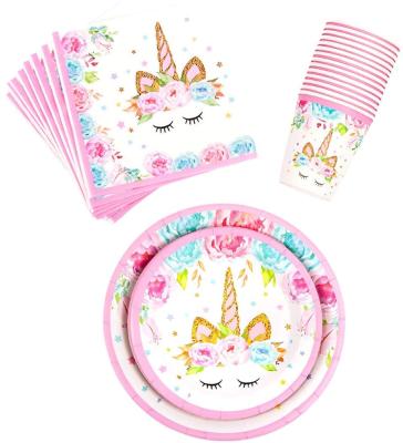 China Hot Selling Product Unicorn Paper Party Set Decorations Supplies with Superior Service and Quality for sale