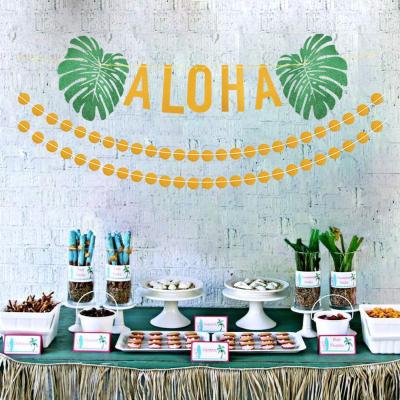 China 2019 New Non-Toxic Hawaii Aloha Party Decorations Props Party Supplies for sale