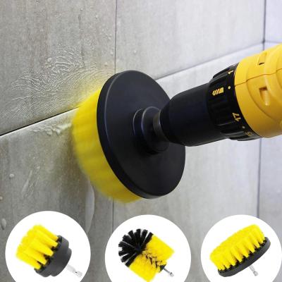 China Multi-Purpose Viable Drill Brush Stripper Scrub Brushes For Kitchen Outdoor Auto Care Shower Tub Tile Bathroom Grout Cleaning Tools for sale