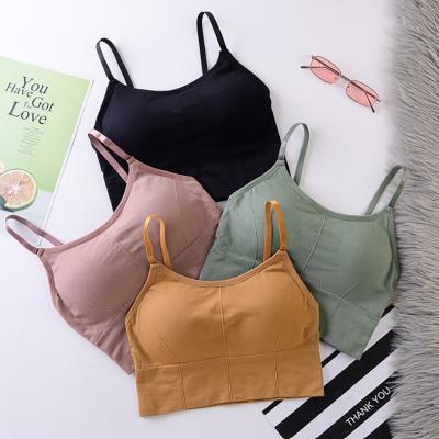 China Yoga Tops Women Sports Bras Anti-sweat Breathable Breathable Sports Bra Workout Fitness Gym Yoga Tops Shockproof Padded Running Top for sale