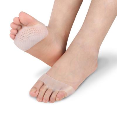 China 1Pair Silicone Soft Pads High Heel Shoes Slip Resistant Protect Pain Relief Foot Care Forefoot Half Yard Gel Invisible Insoles for sale