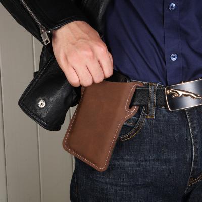 China Men Cell Phone Buckle Holster Case Belt Waist Bag Props PU Leather Purse Phone Wallet For Phone for sale