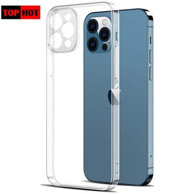 China Topshot Eco-friendly TPU-100% Camera Lens Protector Clear Phone Case For iPhone 12 Pro 12 Max Soft PC+TPU Silicone Shockproof Cover for sale