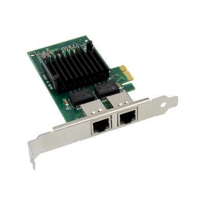 China Intel I350AM2 PCI-E X4 RJ45 Dual Port Desktop Server Gigabit Ethernet 10/100/1000Mbps Network Interface Card For NIC Pcie Server for sale