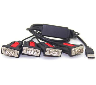 China Charging+Data Transfer Serial Cable RS232 Converter Dual 1.5M 9 Pin DB9 USB 2.0 To DB9 Pin 4 for sale