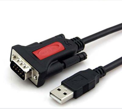 China Charging+Data Transfer USB 2.0 To RS232 DB9 Serial Converter Cable 1.5M PIN 9 for sale