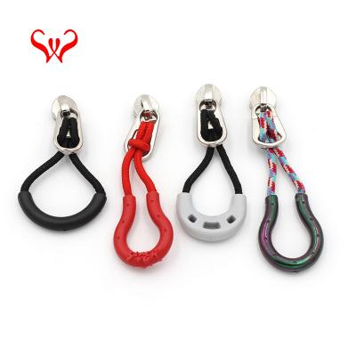 China China Supplier Custom Woven Zipper Puller Nickel Free Woven Zipper Puller Pull for sale