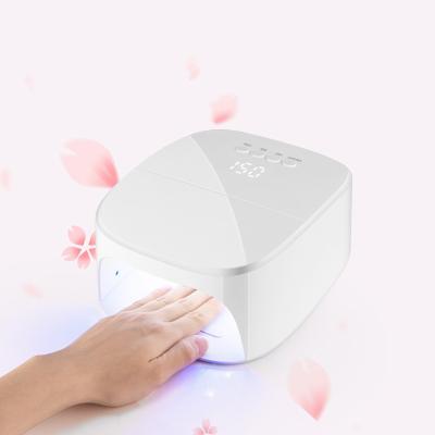 China Curing All Kind Of Amazon New Arrival Amazon Nail Lamp 60W UV Light Wireless Led Nail Gel Polish Rechargeable Wireless Led Nail Dryer With USB Port for sale