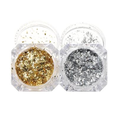 China Very Thin And Easy To Use Nail Art Decoration Holographic Glitter Flakes Nail Art DIY Decoration Nail Art for sale