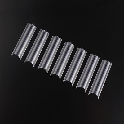 China Super Clear Natural Extra Long Square Curved Square Nail Tips Nail Tips With Opp Bag Packing for sale