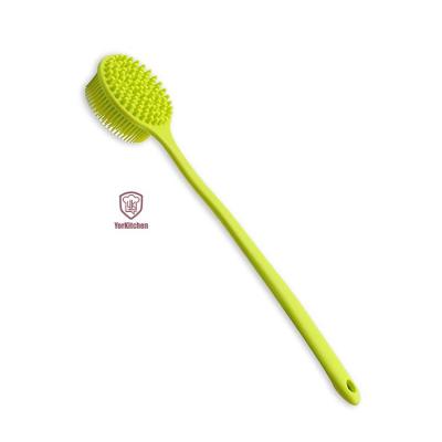 China Long Handle Massage Bath Brush Hot Sale Silicone Bath Brush Body Brush for sale