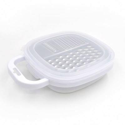 China Sustainable Eco - Friendly Home Kitchen Stainless Steel Onion Cheese Grater With Bowl for sale