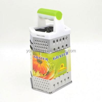 China 100% Food Grade Sustainable 9 Inch Stainless Steel Multifunctional 6 Sides Butter Grater for sale