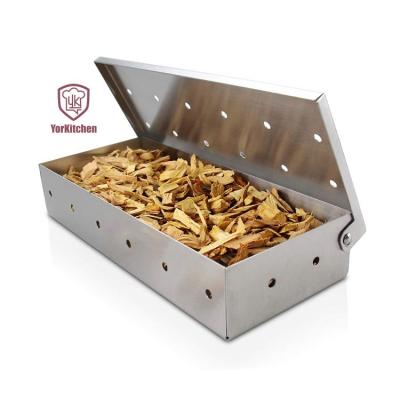 China Easily Cleaned Smoker Box for Wood Chips Ideal Grilling Accessories for BBQ Meat Smoking for sale