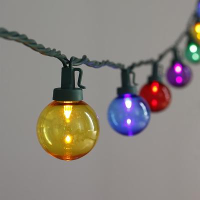 China String Light Christmas Decoration Lighting Outdoor 50 Multi Color G40 Bulb String Lights for sale