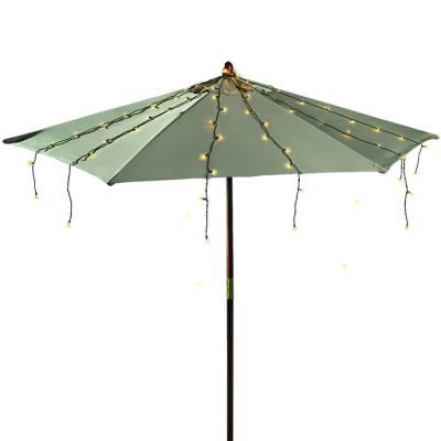 China Outdoor 150 LED Garden Lights Patio Solar Decorative Umbrella LED String Light for sale