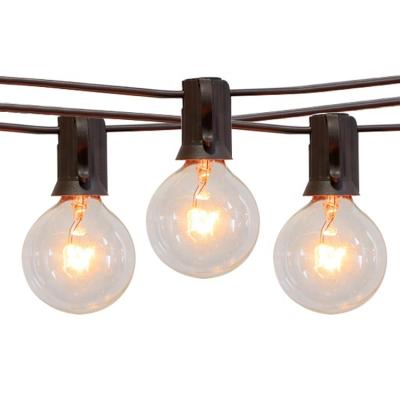 China G40 25 Bulbs G40 Globe String Light Garden Patio Lighting Outdoor Decor Umbrella String Light for sale