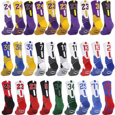 China Famous Skin Breathable Hot Sale Professional Sports Friendly Factory Made Team Mens Socks Running Breathable Knocks Length Basketball for sale