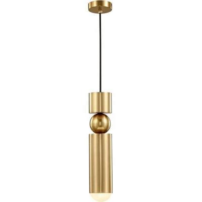 China Living room black silver gold nordic gold led small linear home lighting modern iron pendant light for sale