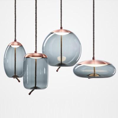 China Living Room CE Certification Modern Style Home Lighting Hanging Glass Pendant Lamp for sale