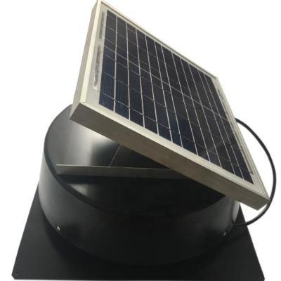 China Solar Panel Powered 10w Solar Fan With Powder Coated Steel For Garage, Shed, Greenhouse for sale