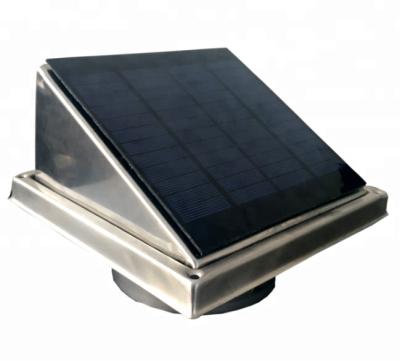 China 2.5w Outdoor Solar Ventilation Fan With Brushless DC Motor And Stainless Steel Housing for sale