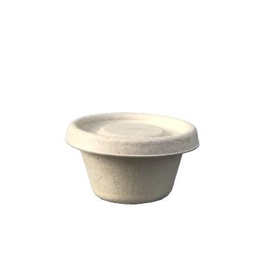 China Disposable Biodegradable Sugar Cane Party 2Oz Cup Sauce Cup Eco Friendly Bagasse Sauce Cup for sale